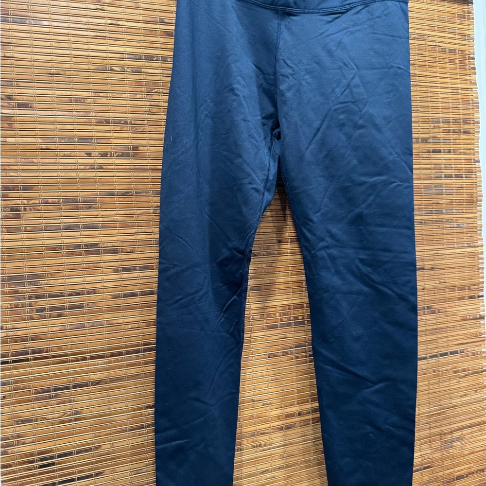 Fabletics Blue Workout Pants with Stretchy Fit and Wide Waistband